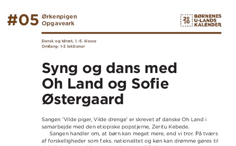Syng og dans med Oh Land og Sofie Østergaard